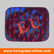 Red 3D Laser Security Hologram Sticker